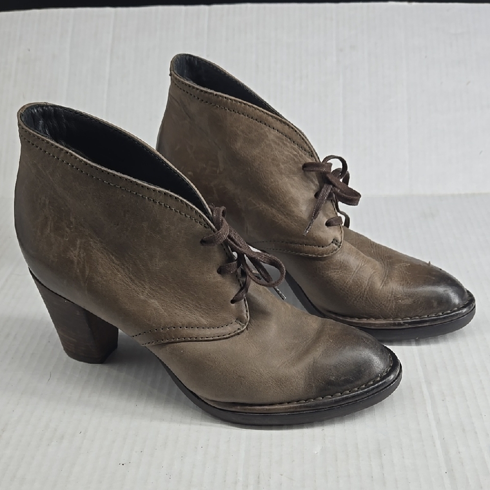 Alberto Fermani Leather Lace Up Ankle Boots EU 39